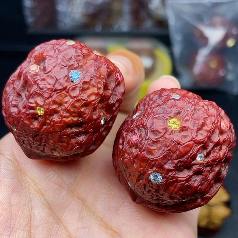 【闪购商品】把件文玩核桃40尺蛇皮元宝