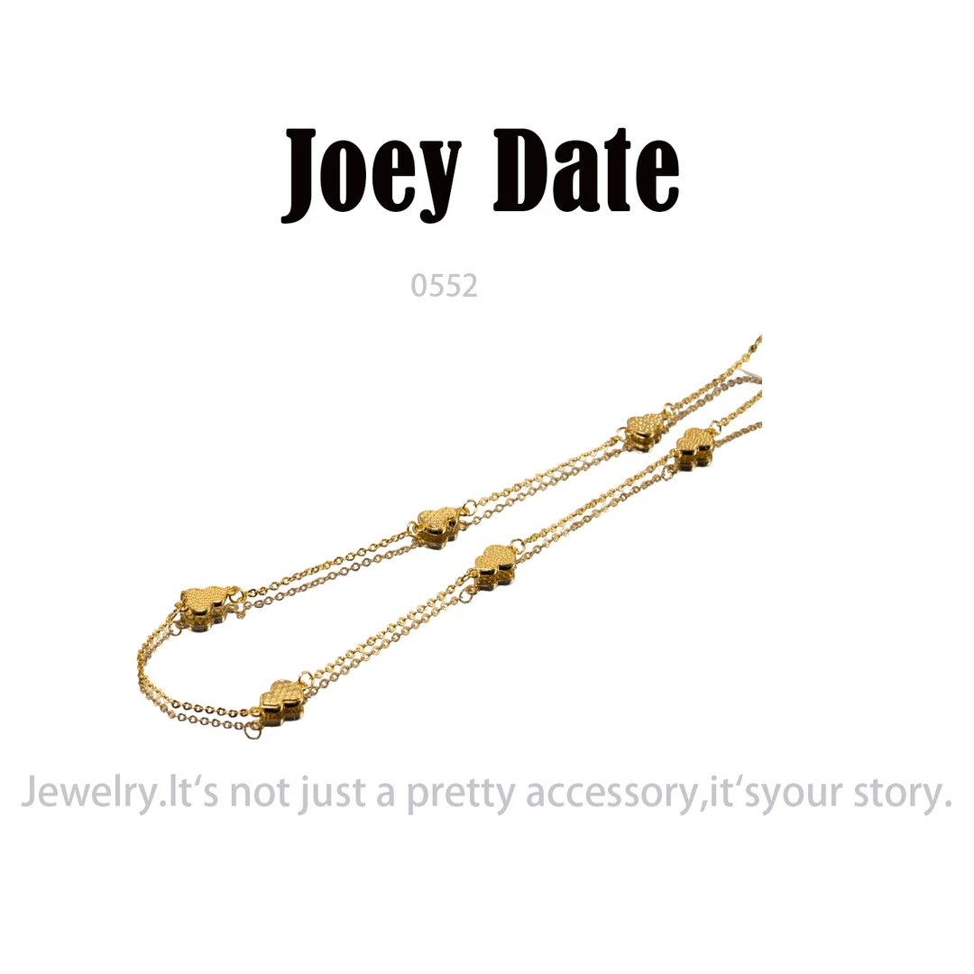 镀K金 Jory Date   项链~0552（40+5cm）