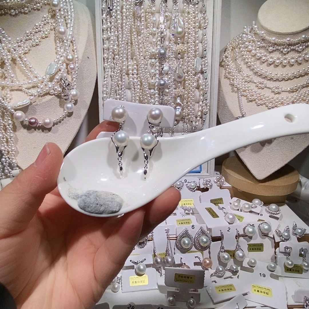 非金属925银纯银耳钉