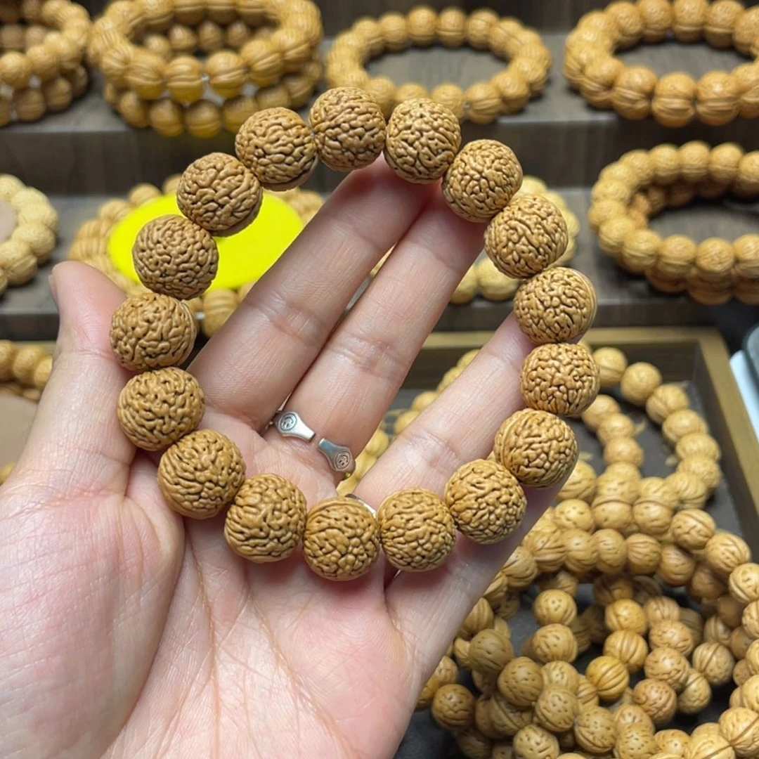 桃核手串啦**啦龙鳞满天星