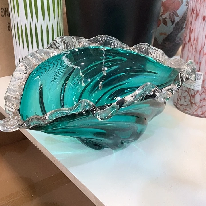 琉璃琉璃花瓶高16口8