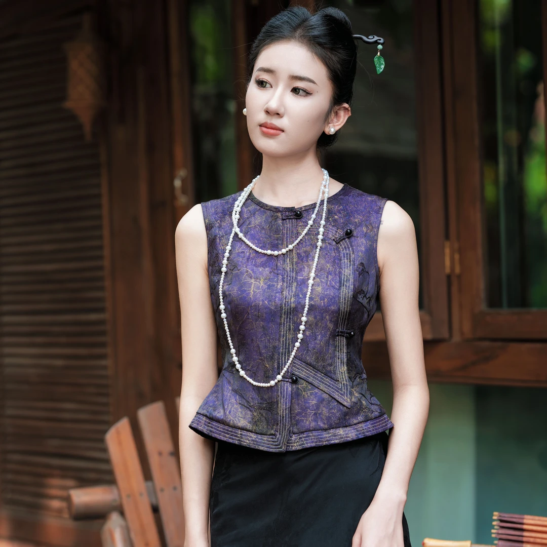 玉家人【勐瑞】人丝马甲傣族服装改良服饰中国风民族风