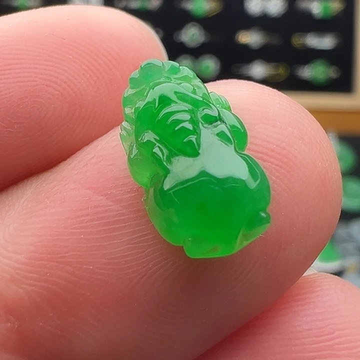 翡翠未镶嵌颈饰貔貅12