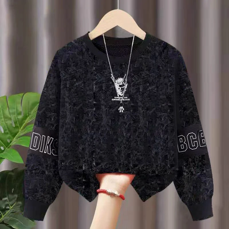 胖男童卫衣春秋款2025新款中大童加肥加大8-15岁青少年春季上衣潮