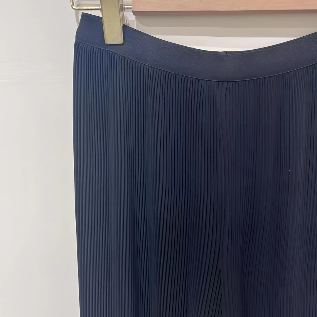 4032舒适压褶阔腿裤