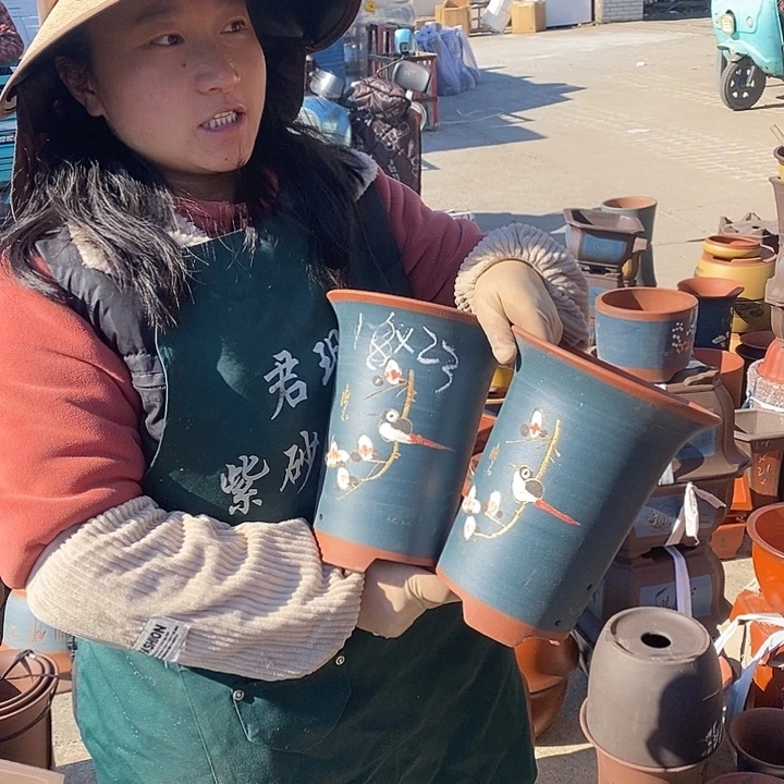 紫砂花盆紫砂花盆