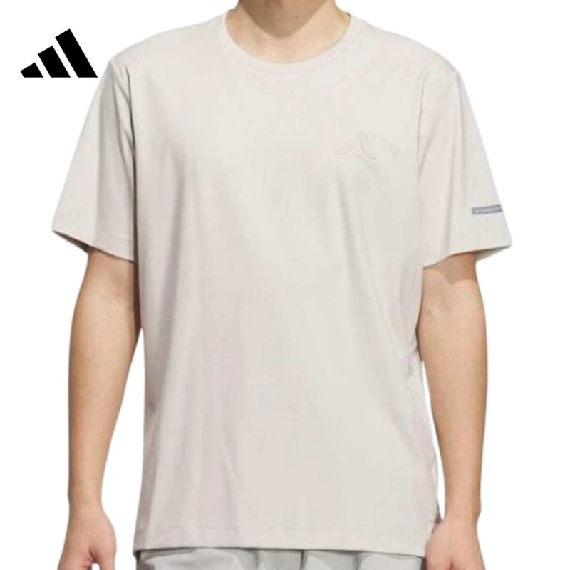 【滔搏联动】adidas阿迪达斯FICFTEE休闲白色针织无领短T恤JL6050