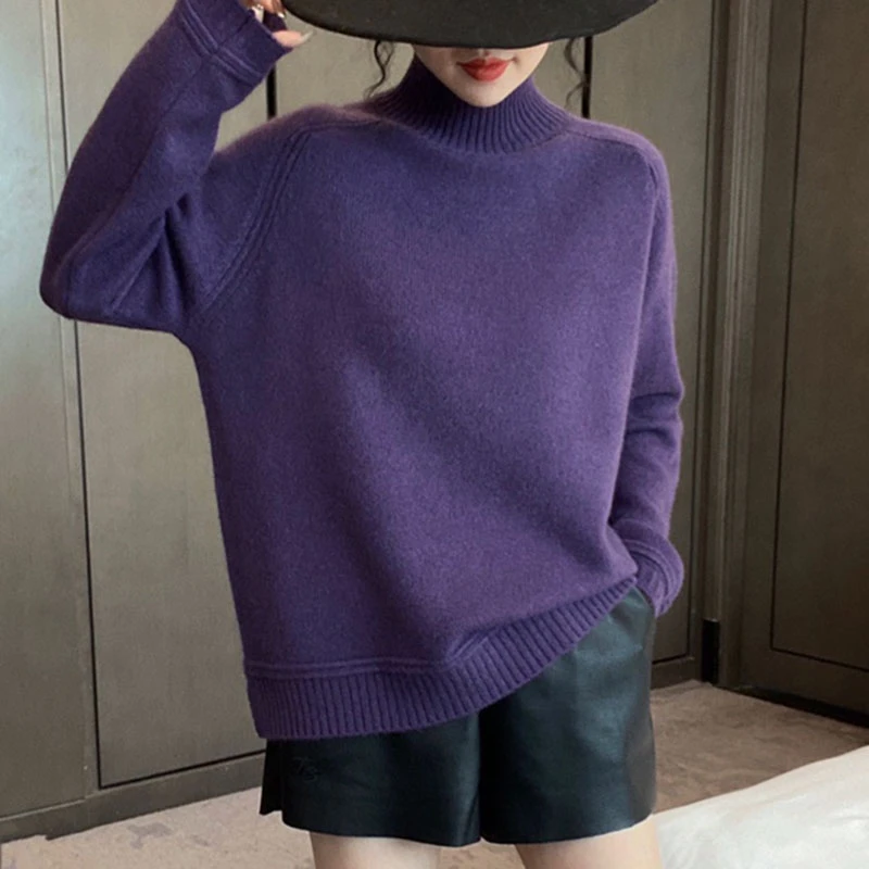 【香嘉怡新品】XJYC2219A女士上衣羊毛衫时尚多色百搭韩版针织宽松