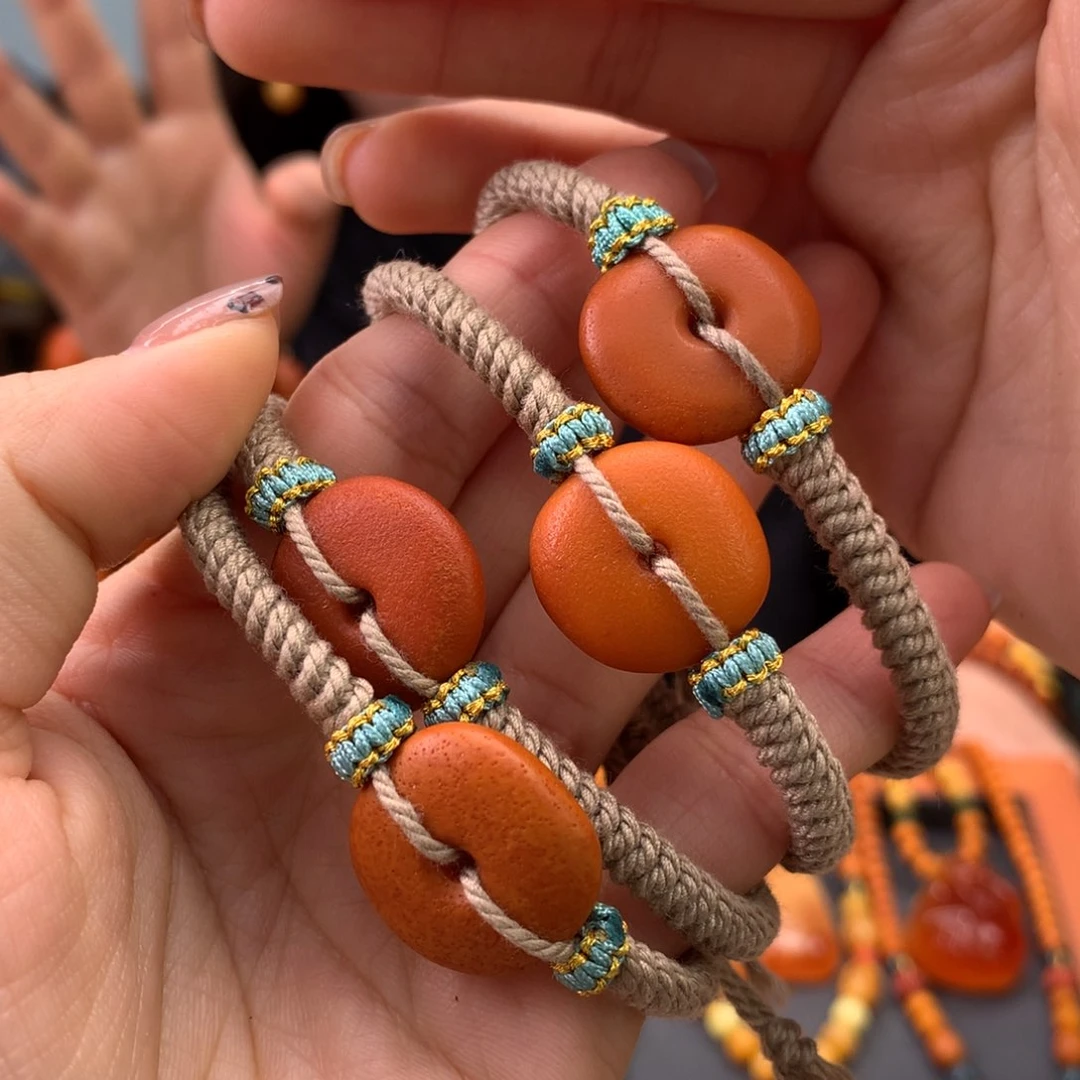 蜜蜡手绳未镶嵌多样性发一