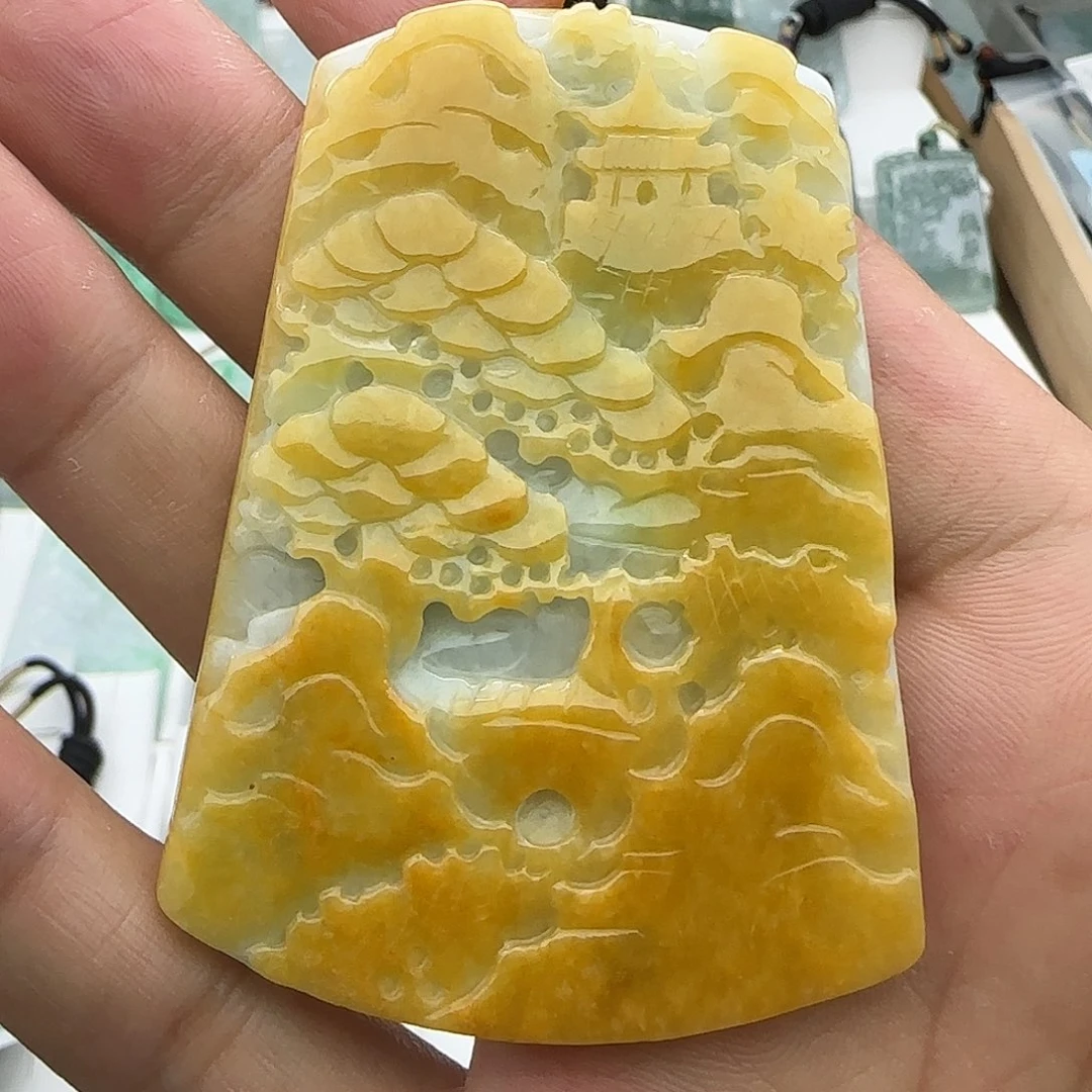 翡翠未镶嵌颈饰翡翠