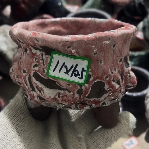 红陶粗陶花盆手工