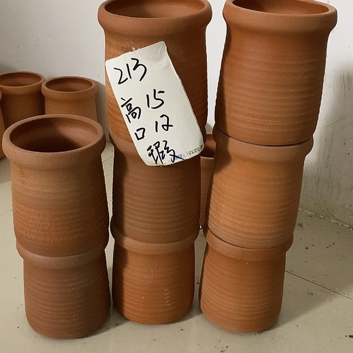 粗陶红陶绿植花盆213