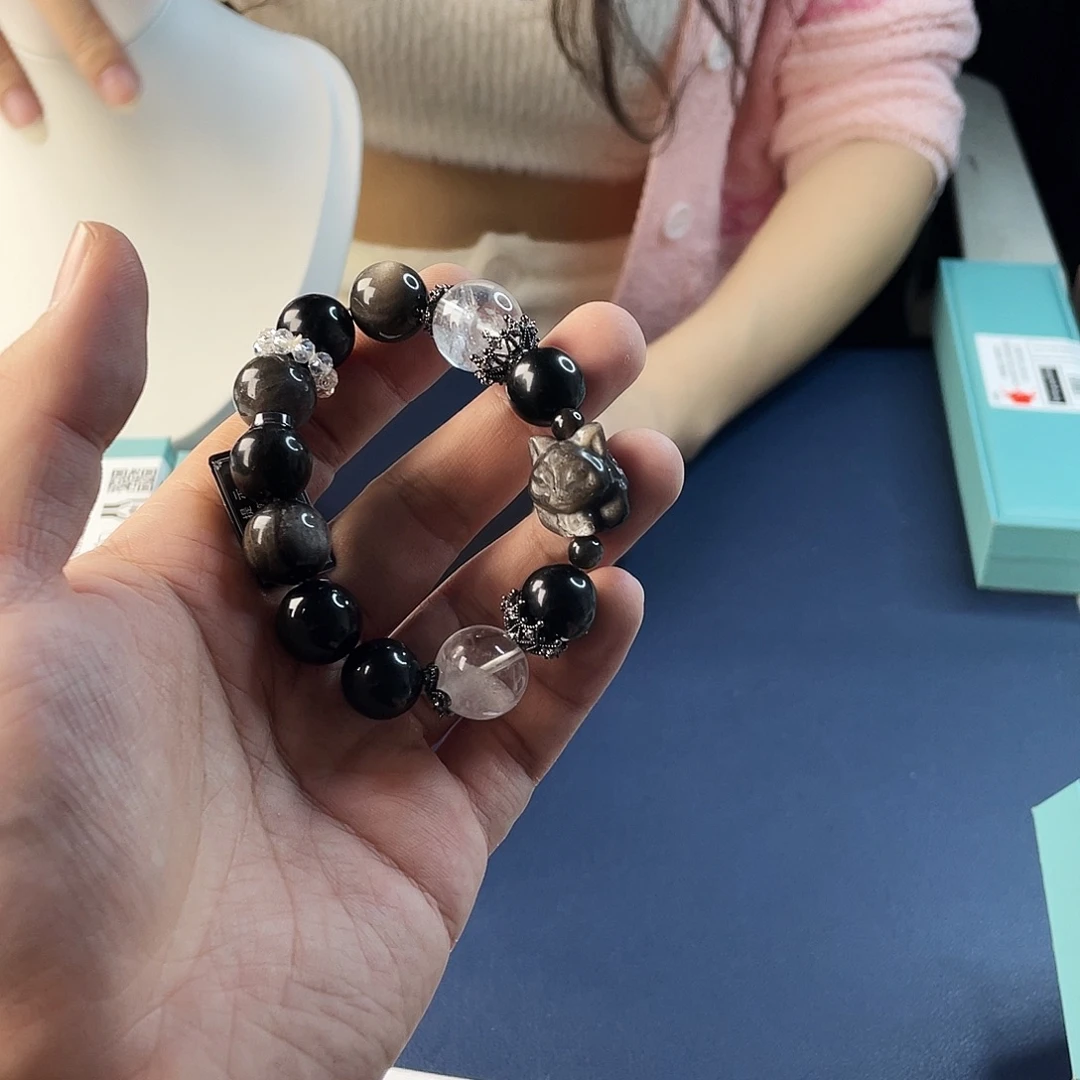 手链水晶银S925镶嵌