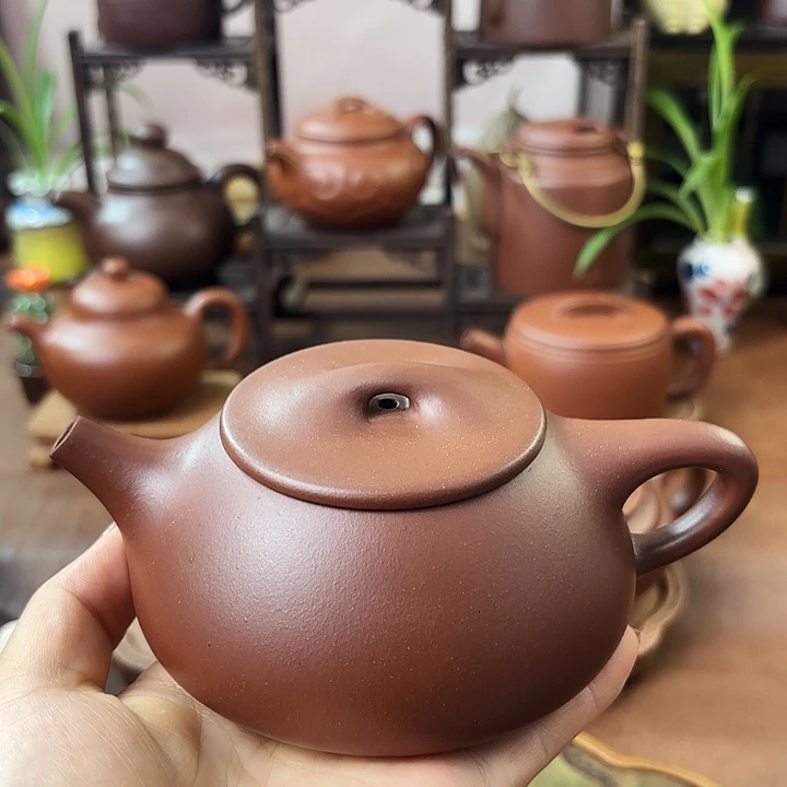 茶壶紫砂景州石瓢 紫泥 230cc