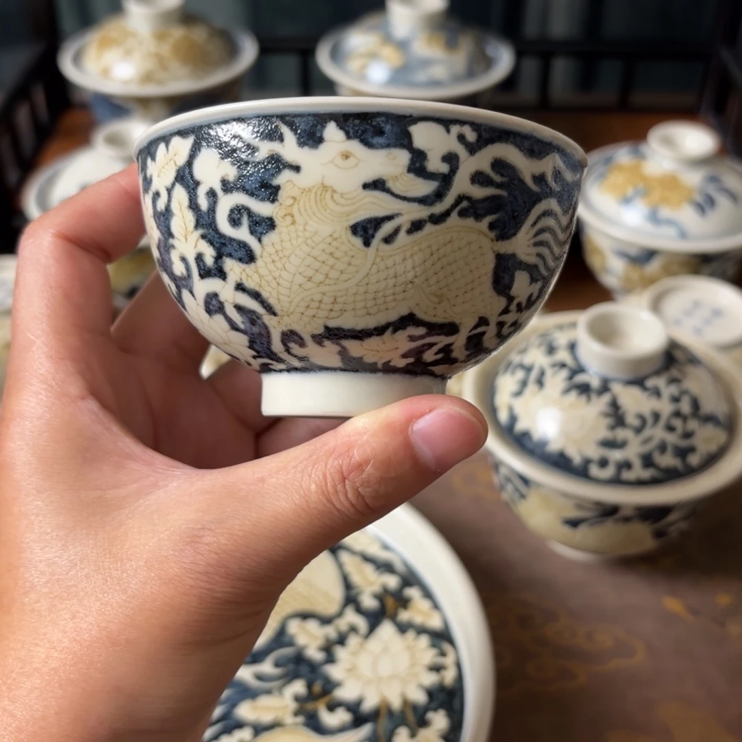 摆件景德镇手绘茶器