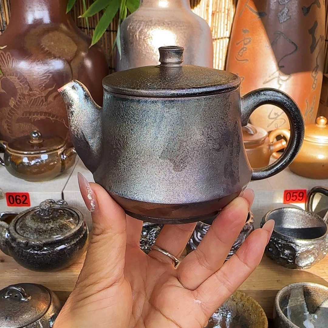 杯建水紫陶柴烧壶200cc