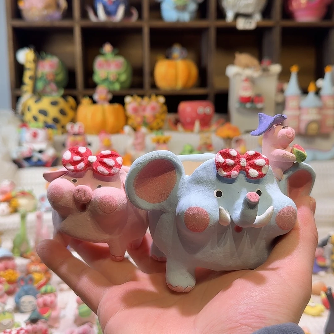 好***字厂家直销手工花盆摆件