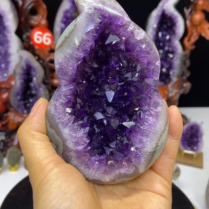 银S925镶嵌大型摆件（非配饰）紫晶