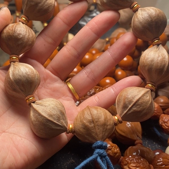 手串/手链橄榄核2.5四花短原皮