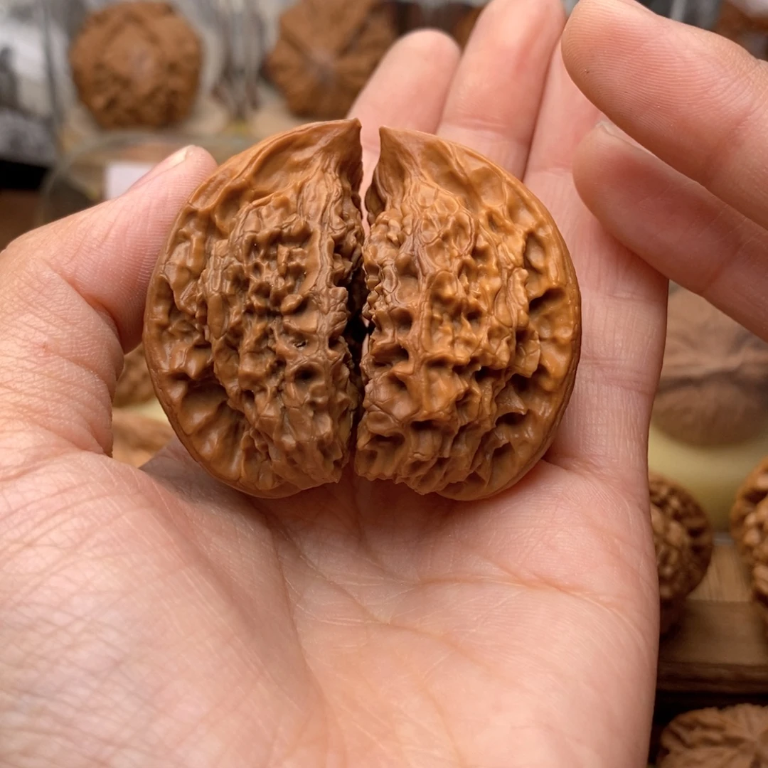 把件文玩核桃547号半壁虫