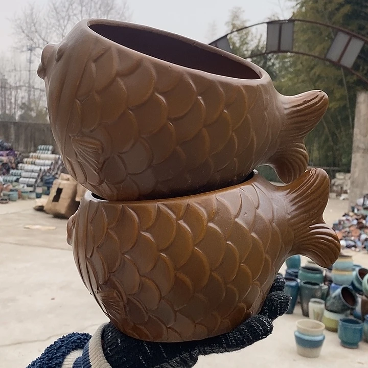 红陶正品抓紧入手。手工鱼