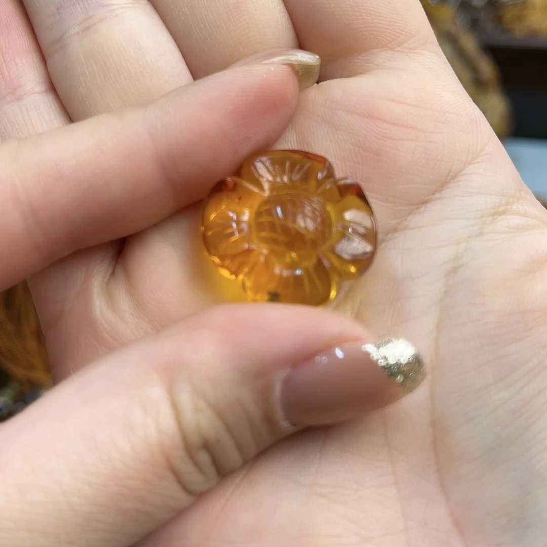 琥珀手链未镶嵌缅甸琥珀雕刻艺术品