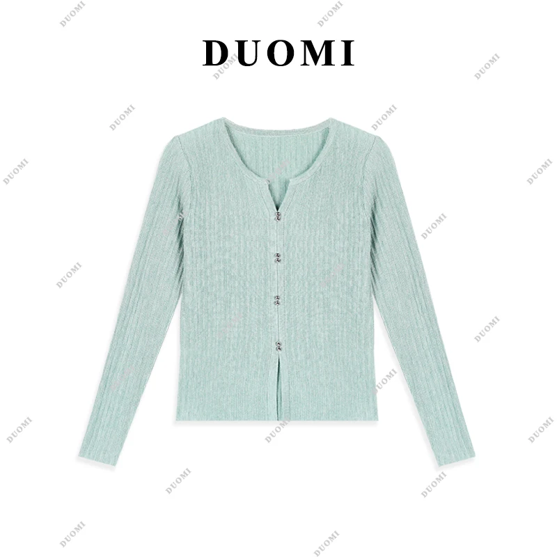 【DUOMI】长袖针织衫女早秋新款时尚百搭休闲洋气上衣DD-0481