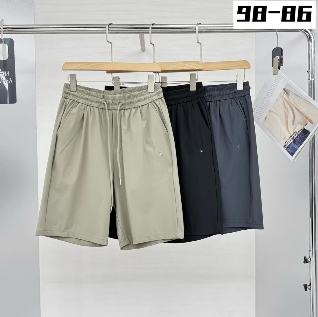 【闭店赔本】冰丝竖纹五分短裤（ 9886  ）男士薄款休闲百搭速干轻薄