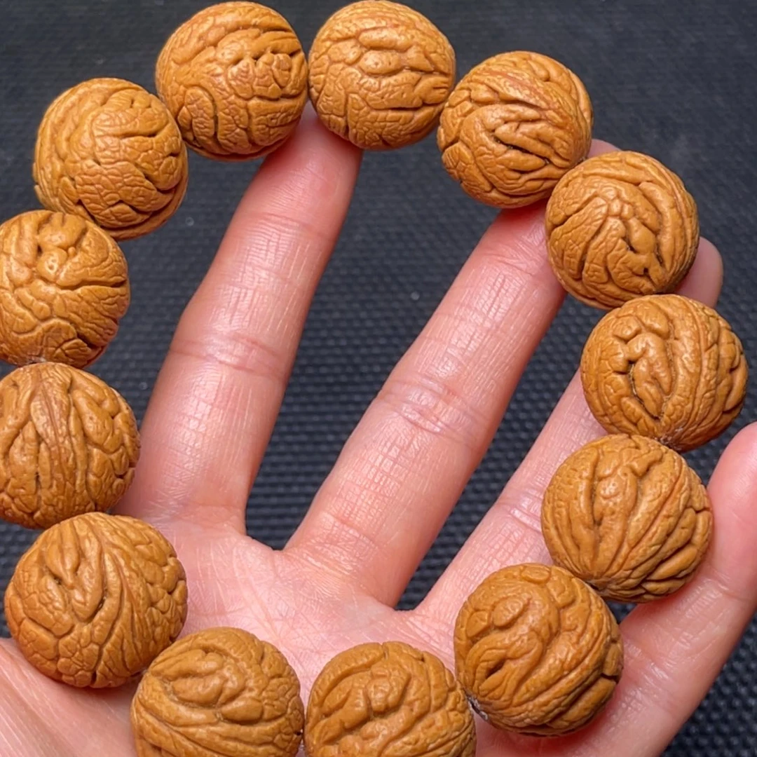 桃核手串龙纹桃核