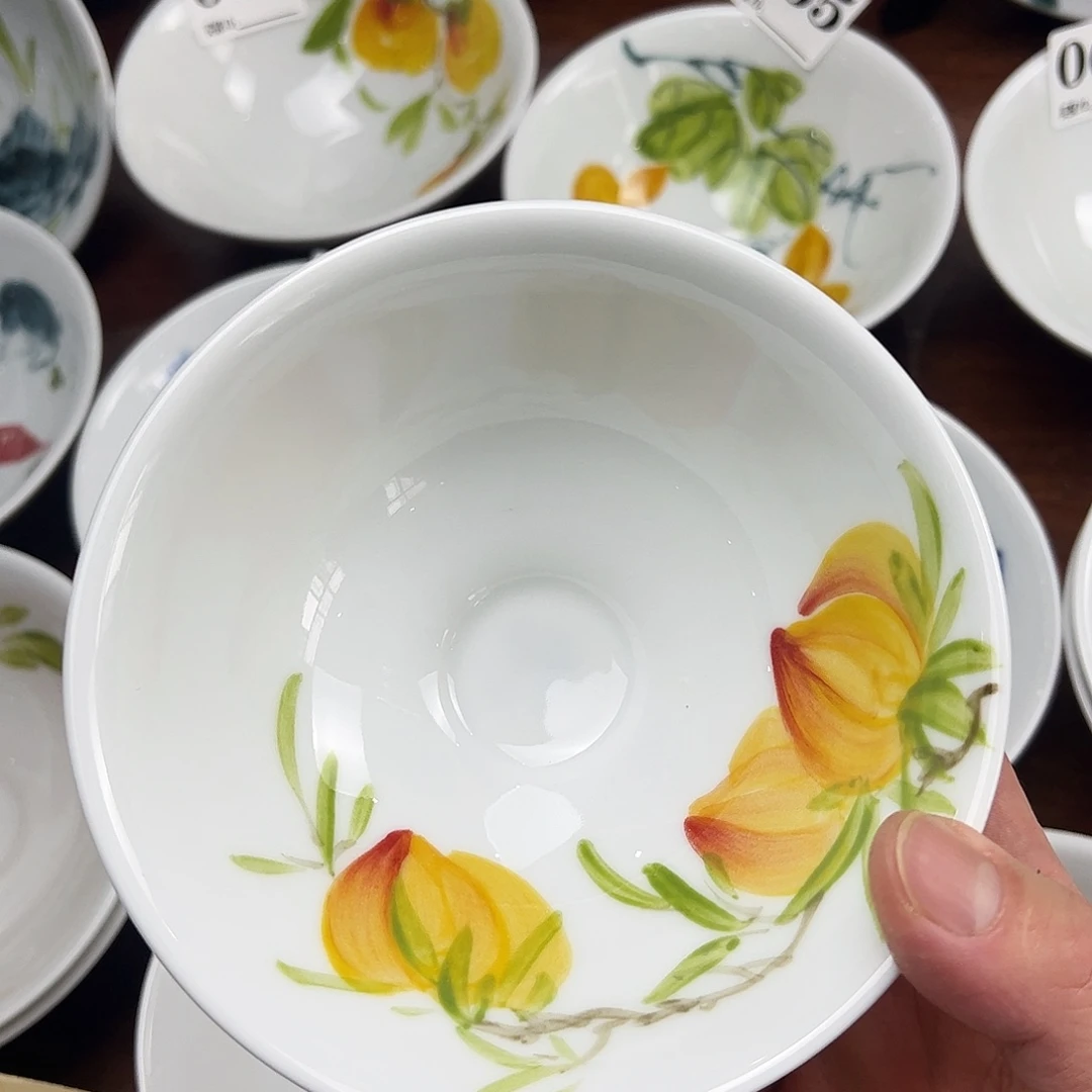 瓷片景德镇陶瓷手工手绘制作