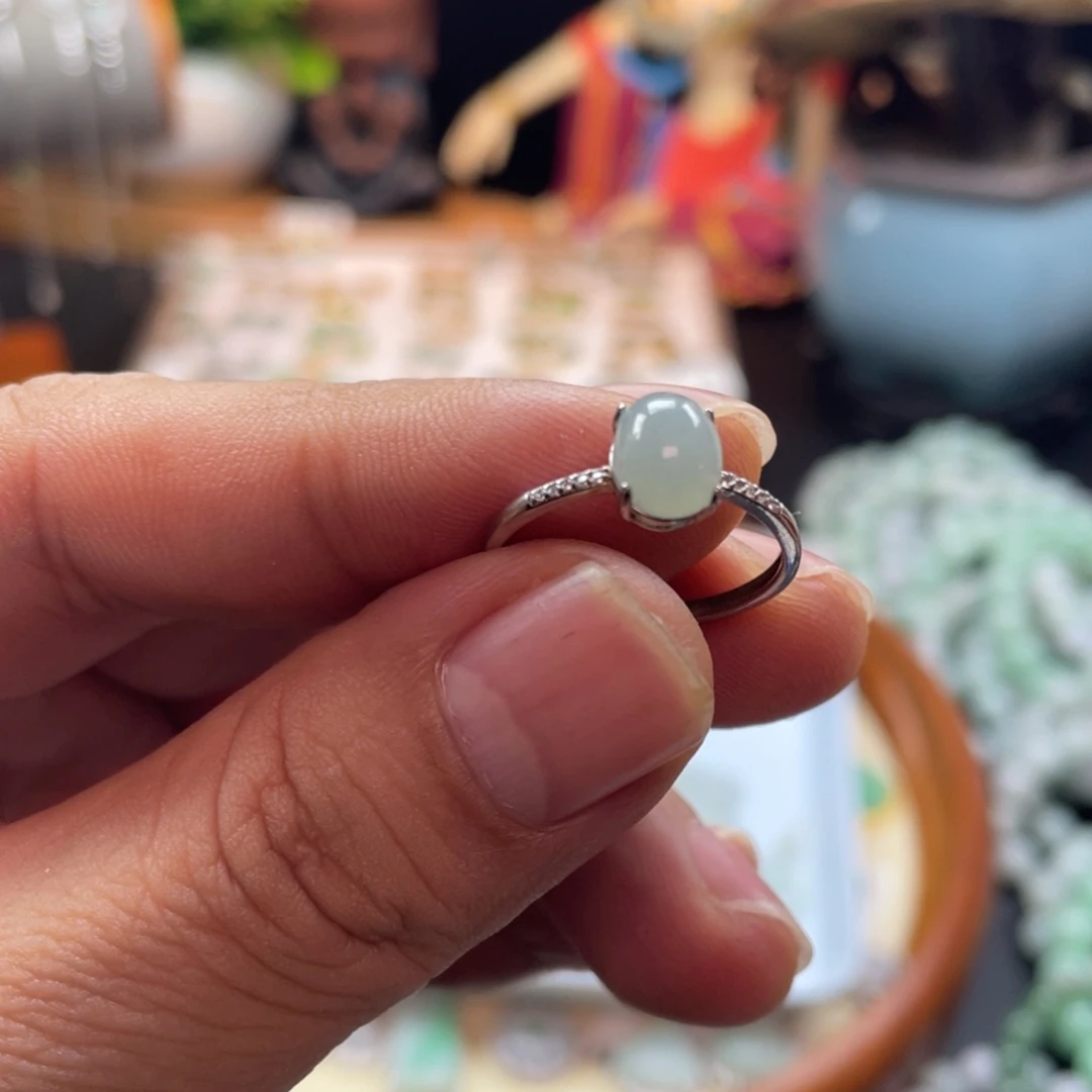 翡翠银S925镶嵌颈饰