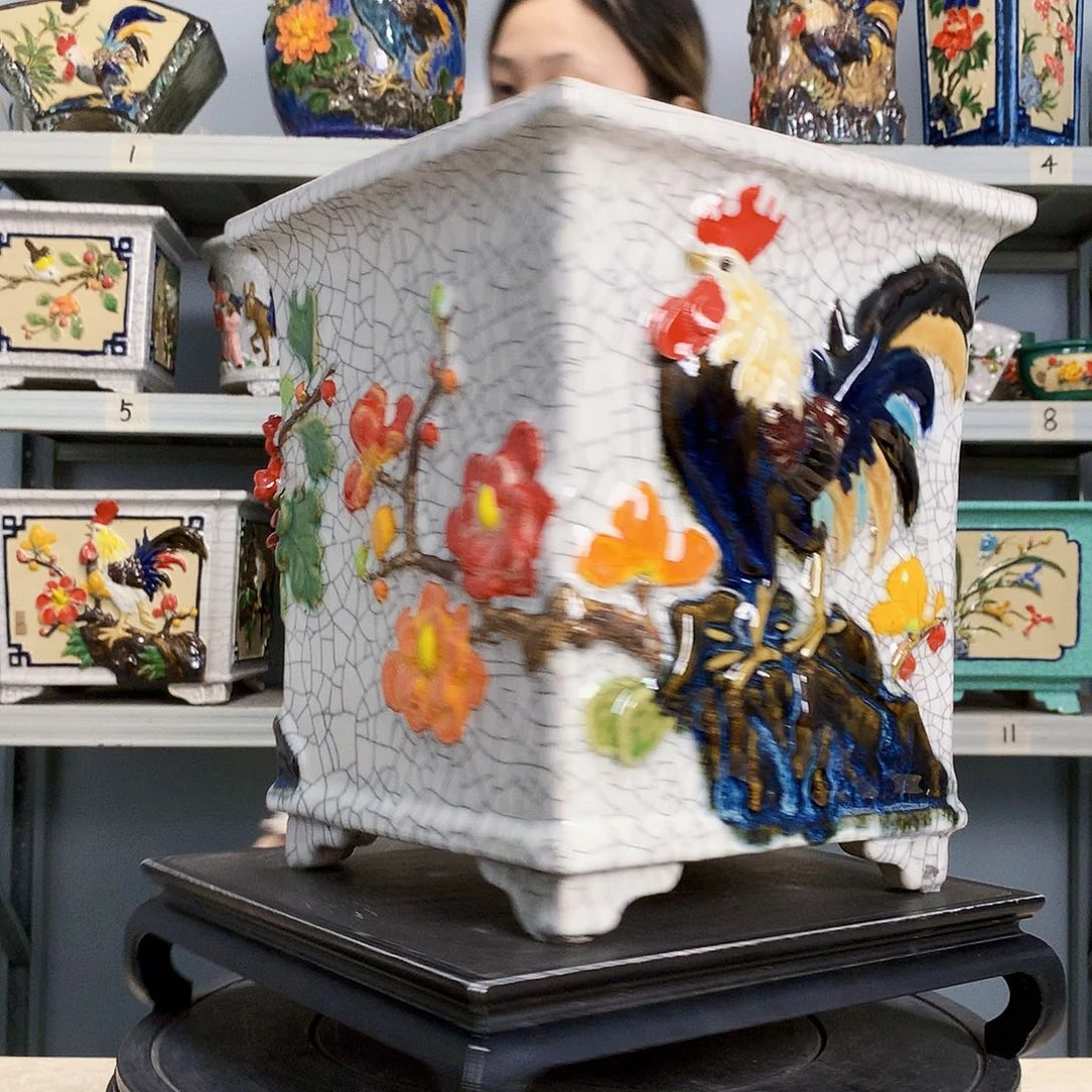 爱****丹实物拍摄我石湾盆