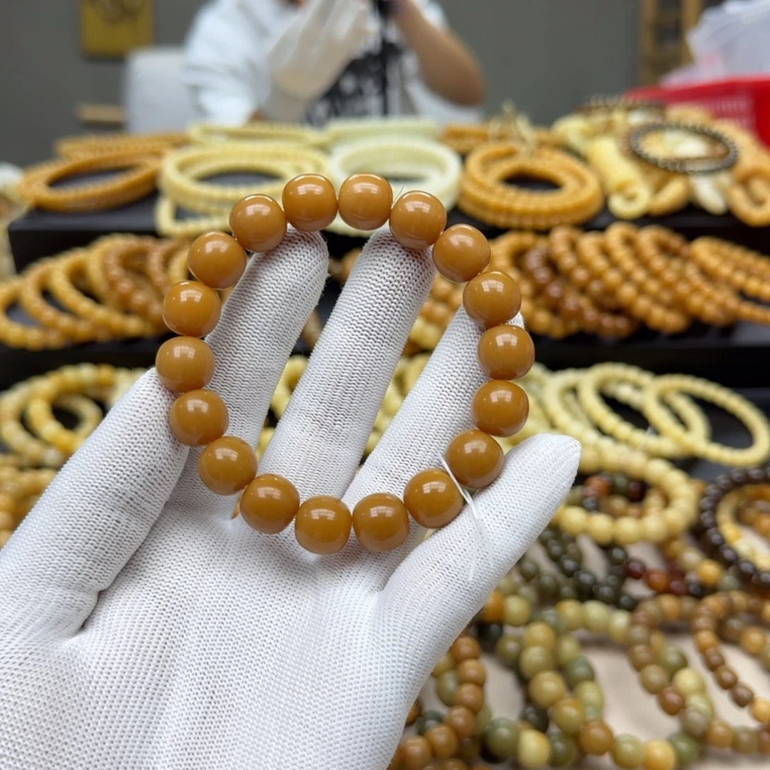 手串菩提根/象牙果13珑珠 11年 精工