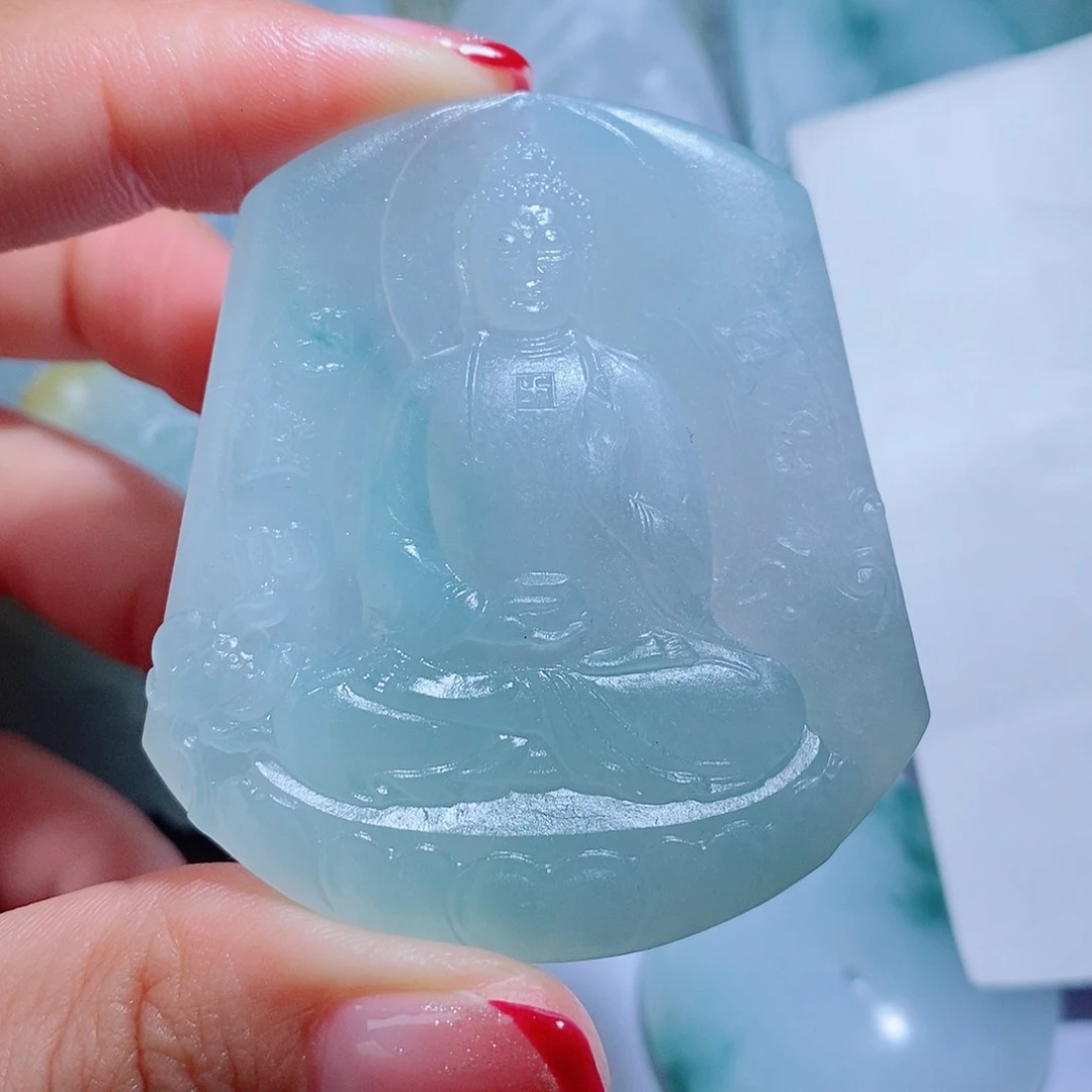 定制翡翠未镶嵌橙*毛货不支持退换货付款后确认抛光