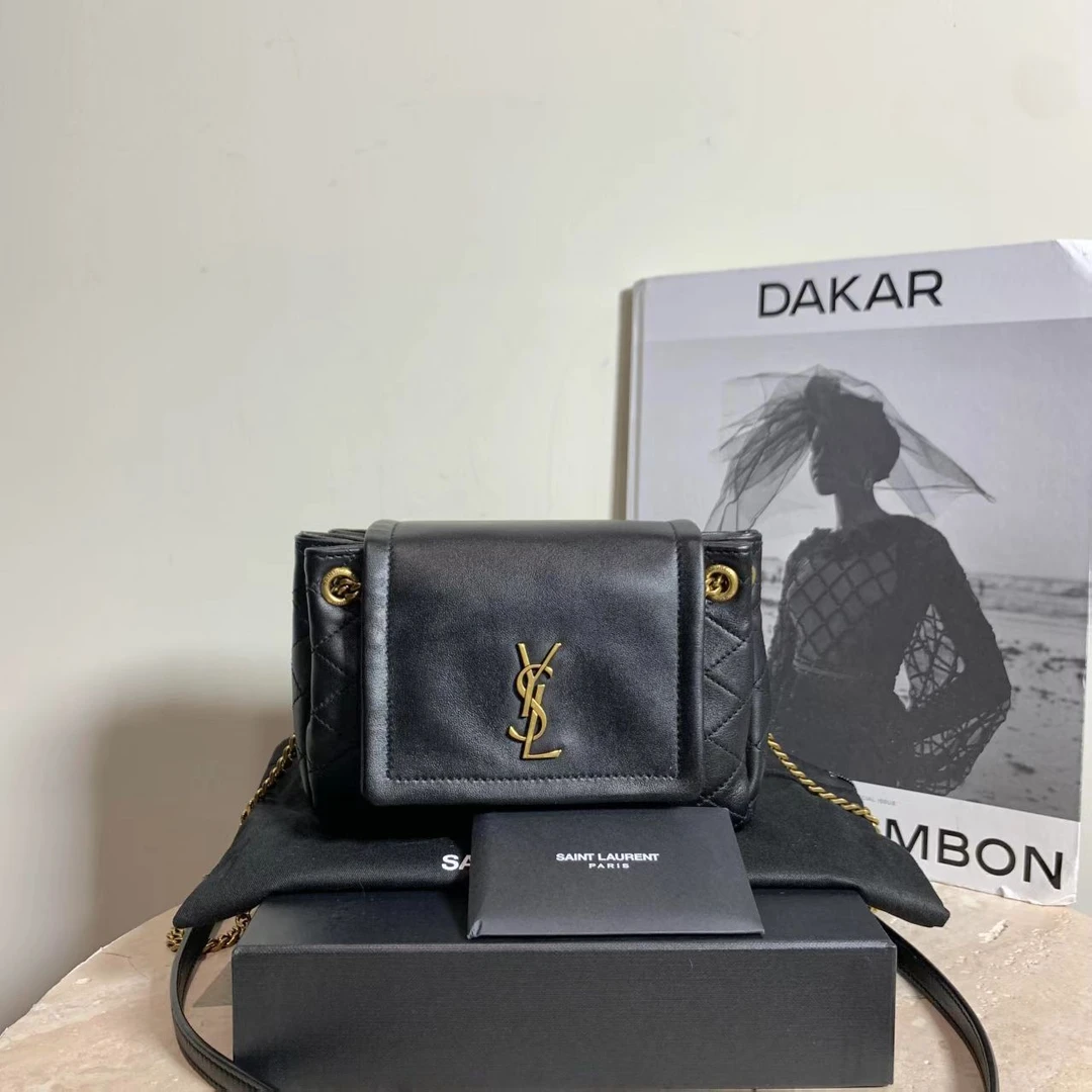 99新 YSL/圣罗兰 壹臻/黑金nolita 12231286