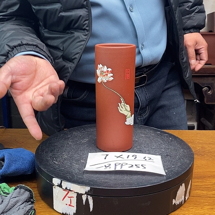 紫砂花盆货号一只PP255