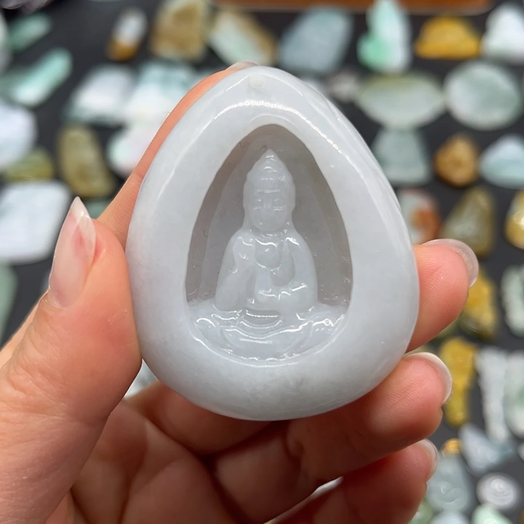 【闪购商品】翡翠颈饰未镶嵌观音
