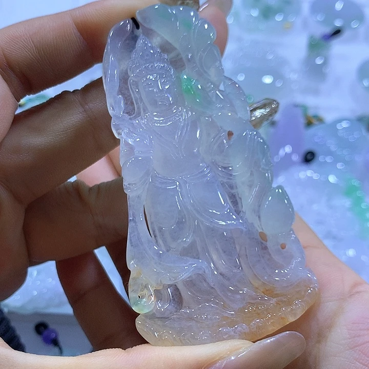 颈饰未镶嵌翡翠天然翡翠A货吊坠
