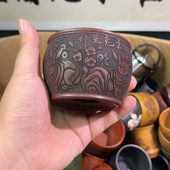 茶杯紫砂全手工紫砂主人杯