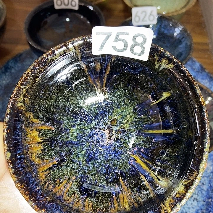 茶盏龙窑柴烧柴烧落灰