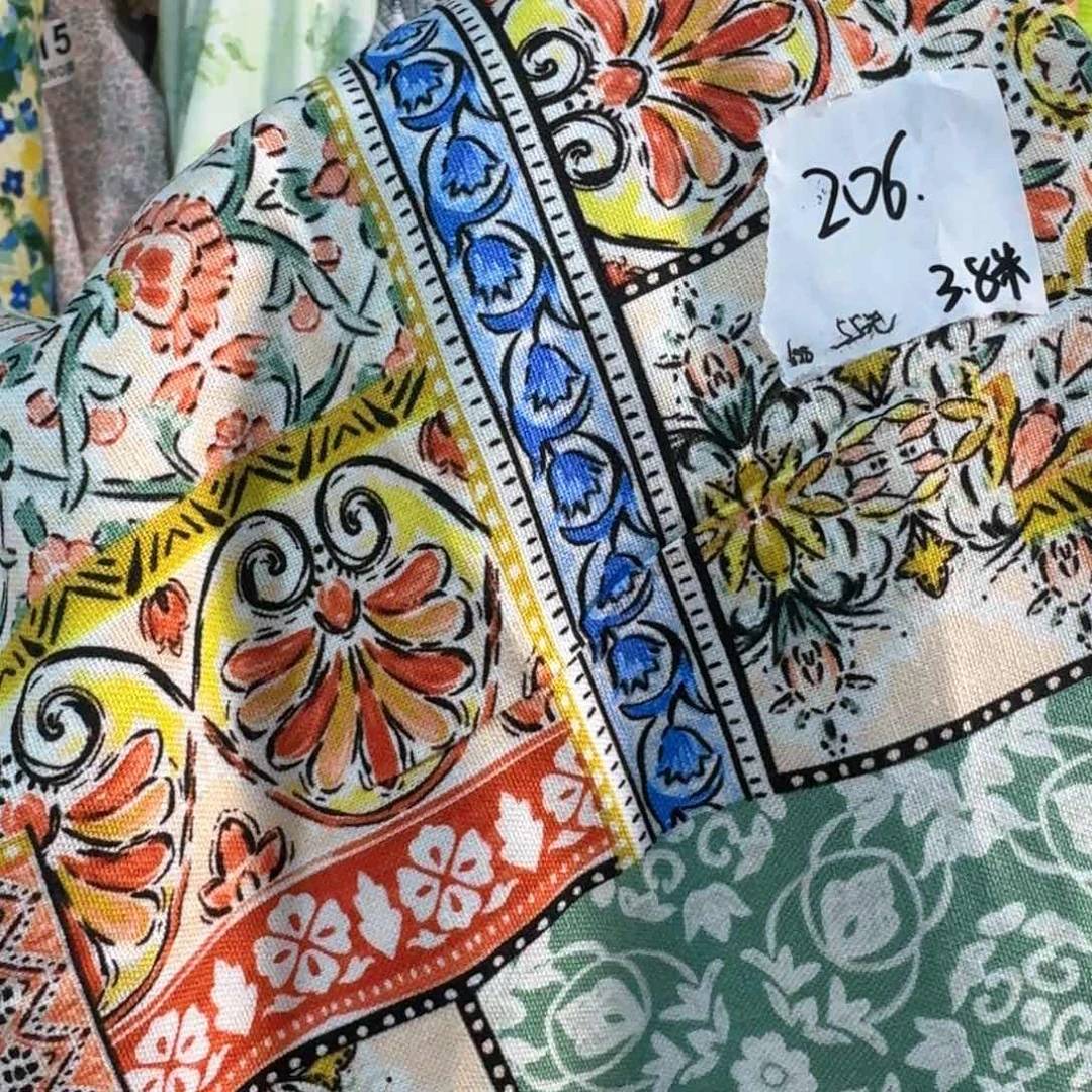 棉棉麻福利拼接风，3.8，米