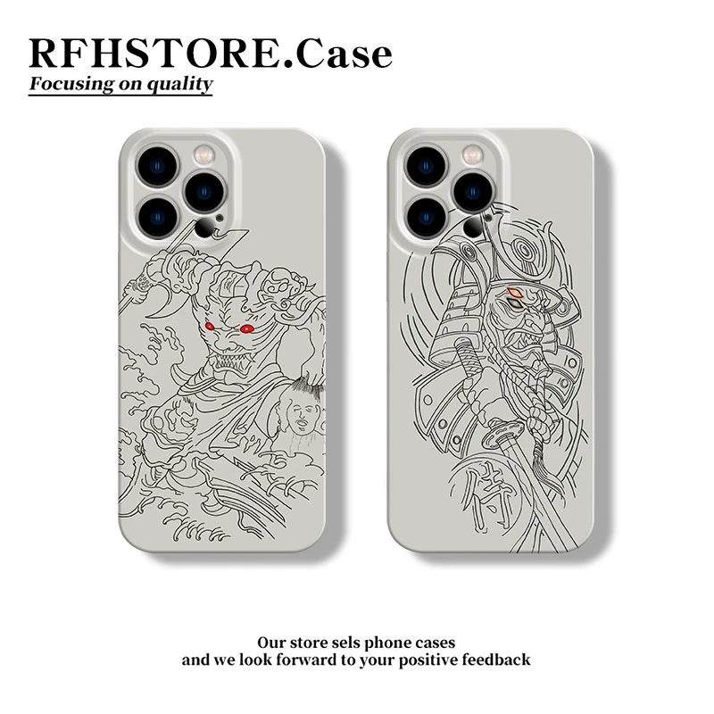 ZMGX刑天教鬼武士适用iphone17/16pro菲林手机壳华为vivo小米oppo