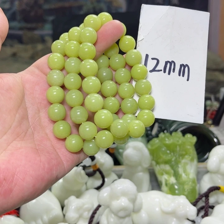 蛇纹石玉手串多样性发货未镶嵌