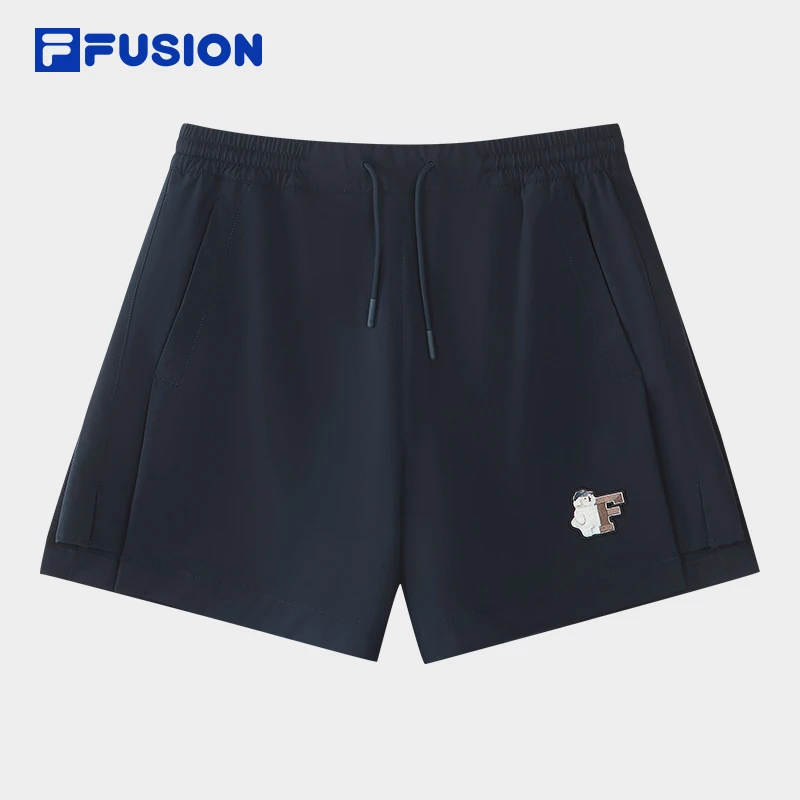 FILA FUSION|潦草小狗联名系列夏季新款女士宽松运动时尚百搭短裤