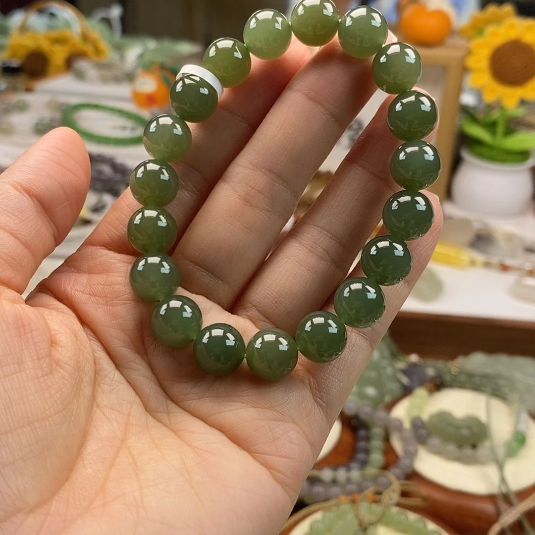 和田玉手串未镶嵌b****。