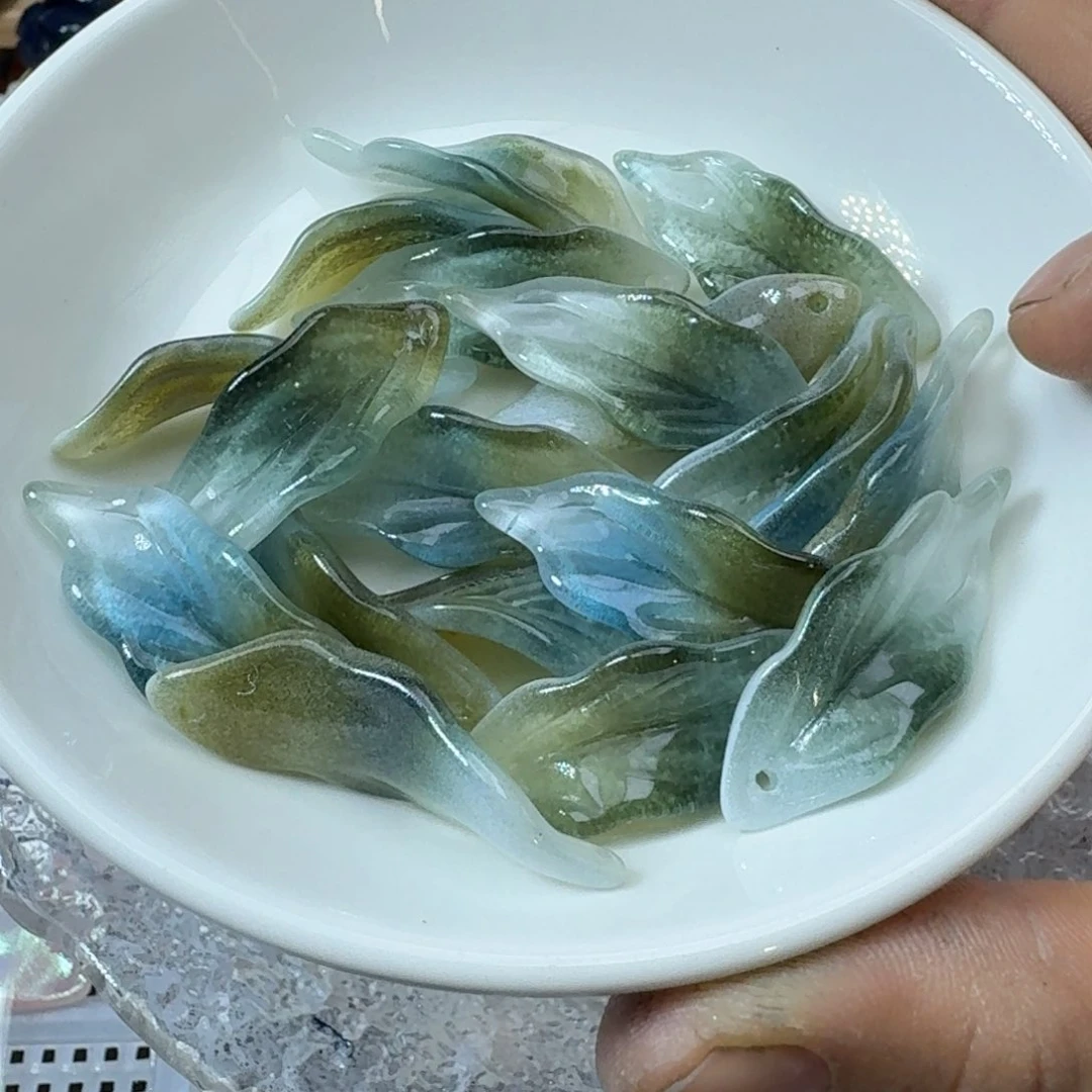 玻璃42 海草叶五十个