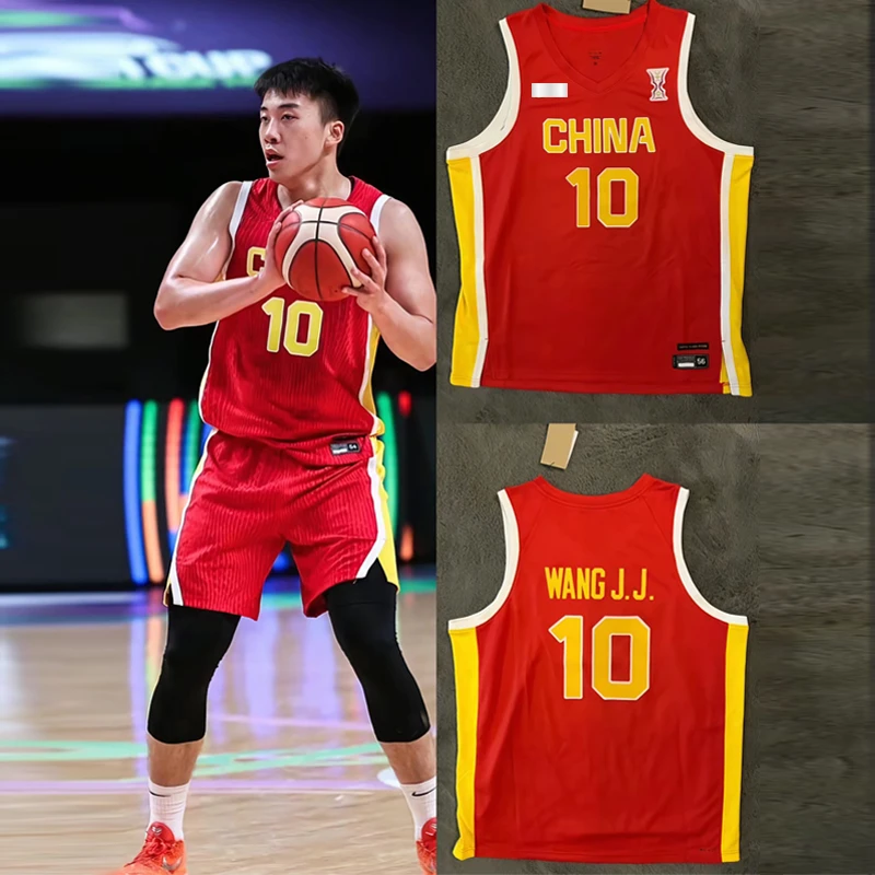 【2号】中国男蓝 赵瑞王俊杰球衣篮球服刺绣密绣童装