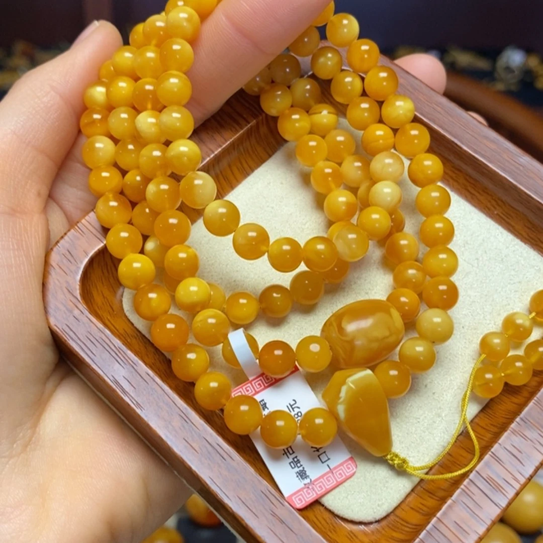 【闪购商品】蜜蜡颈饰未镶嵌项链