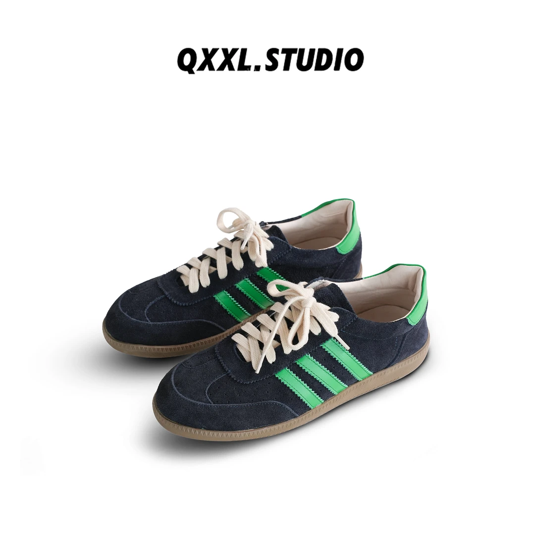 邱小小丽呀 复古经典百搭德训鞋女平底板鞋舒适休闲鞋