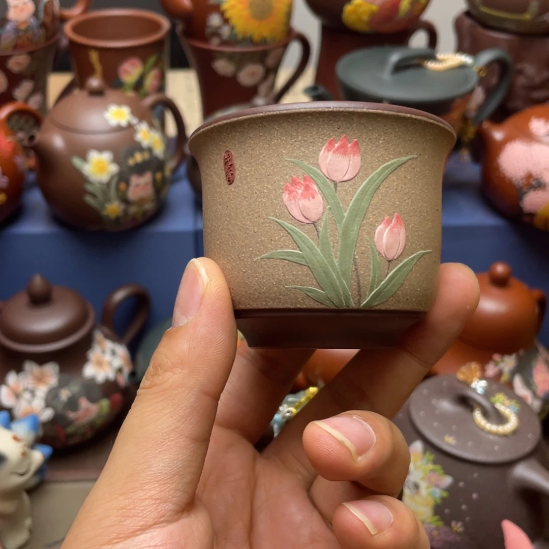 茶杯紫泥紫砂主人杯100cc